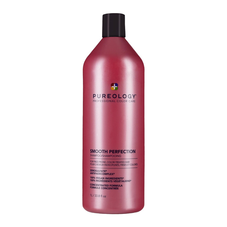 Pureology Smooth Perfection Shampoo For Frizzy and Color Treated Hair Smooths Hair Controls Frizz SulfateFree Vegan 33 F