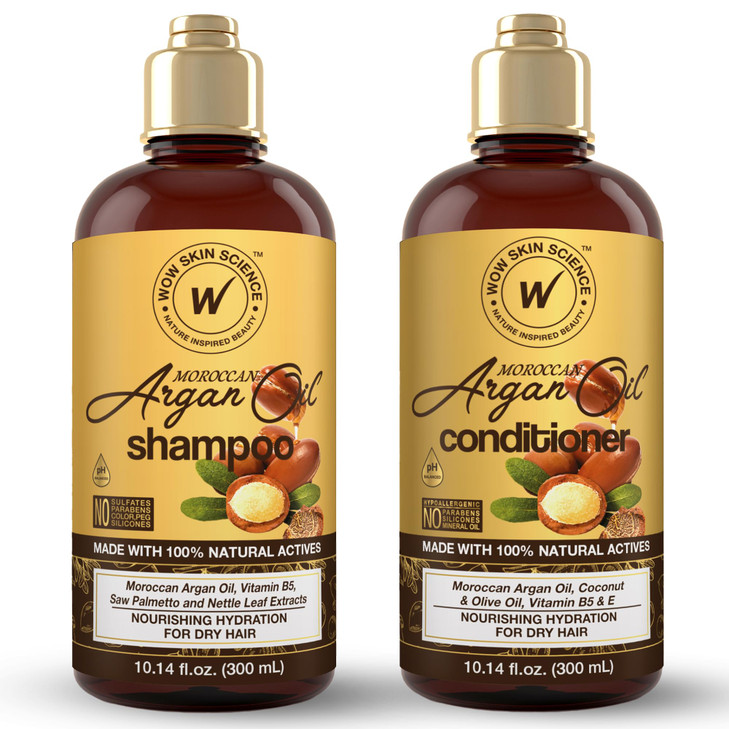 WOW Skin Science Moroccan Argan Oil Shampoo Conditioner Duo 169 oz