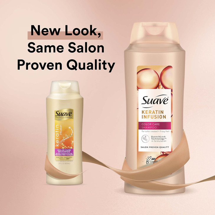 Suave Professionals Color Care Shampoo for Color Treated Hair Keratin Infusion Color Protecting Shampoo 28 Ounce Pack of