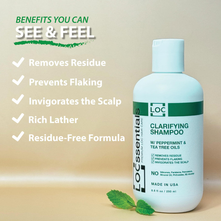 LOCssentials Clarifying Shampoo for Locs Professional Loc Shampoo for Dreads Twists Braids Interlocks Microlocs Dreadloc