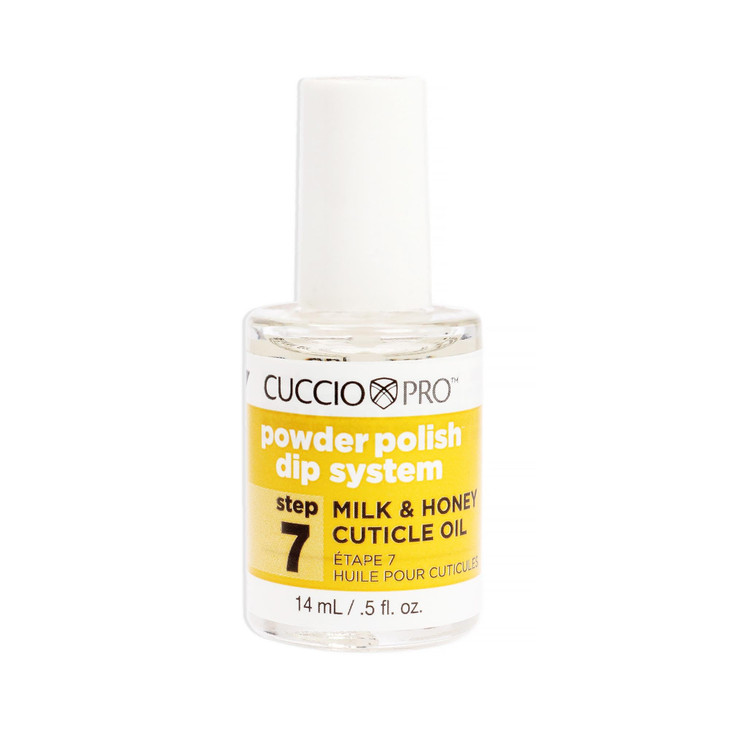 Cuccio Colour Powder Polish Dip System Step 7 - Moisturize And Nourish Your Nails - Keep Cuticles From Cracking - Milk And Honey Cuticle Oil Nail Pol online at globaldelivered