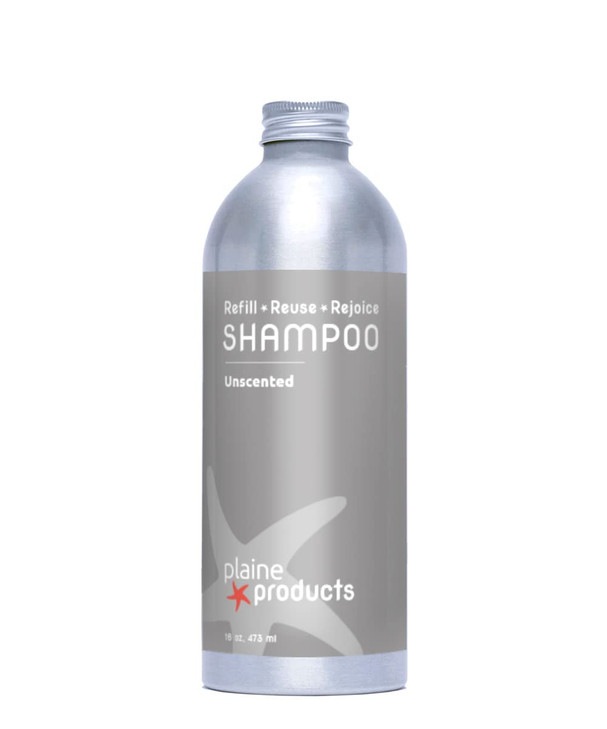 Plaine Products EcoFriendly Shampoo Unscented SulfateParabenPhthalate Free 16oz Refill Bottle No Pump