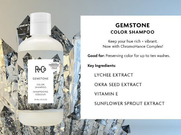 RCo Gemstone Color Shampoo Conditioner Set Vibrant Color Protection Repairs Nourishes Prevents Color Fading Vegan Cruelt