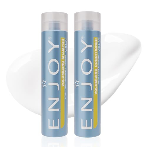 Enjoy Volumizing Shampoo and Conditioner Set pH Balanced Hair Care Duo for Fine or Limp Hair Incredible Volume Fullness