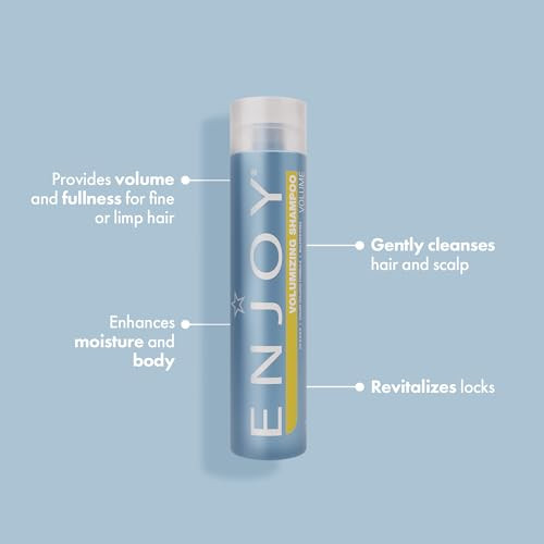Enjoy Volumizing Shampoo and Conditioner Set pH Balanced Hair Care Duo for Fine or Limp Hair Incredible Volume Fullness