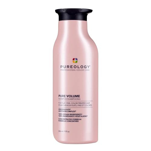 Pureology Pure Volume Shampoo Enhances Volume and Movement Lightweight Shampoo for Fine Flat Color Treated Hair SulfateF