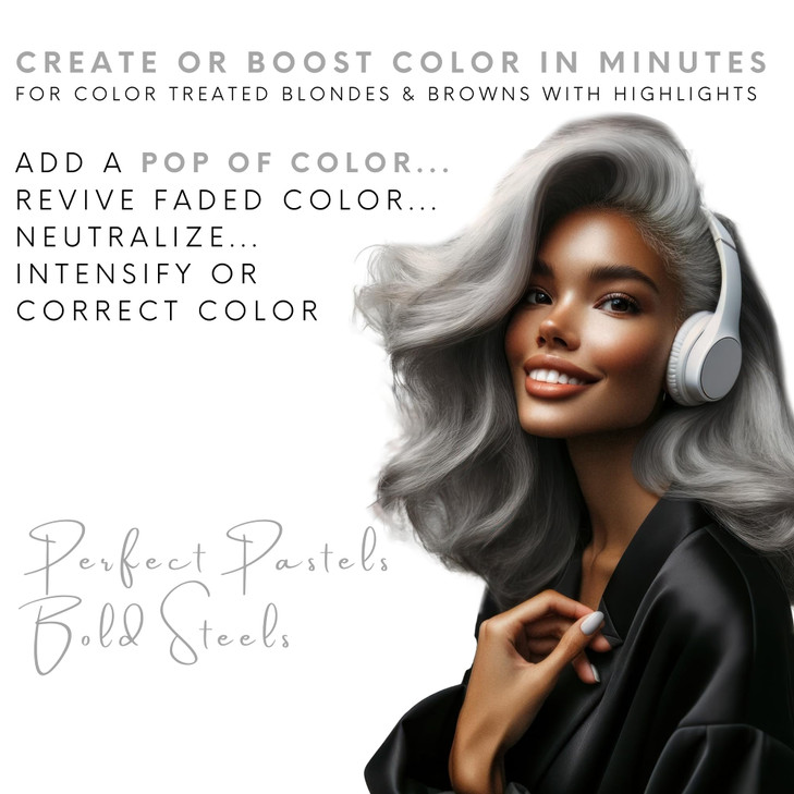 Watercolors INTENSE METALLIC Semi Permanet Color Depositing ShampooSulfate Paraben Free to Maintain Enhance Hair Color 8