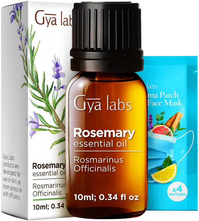 Gya Labs Rosemary Essential Oil - 0.34 Fl Oz - for Hair, Skin, Diffuser, Aromatherapy & DIY Candle Making Scent online at globaldelivered