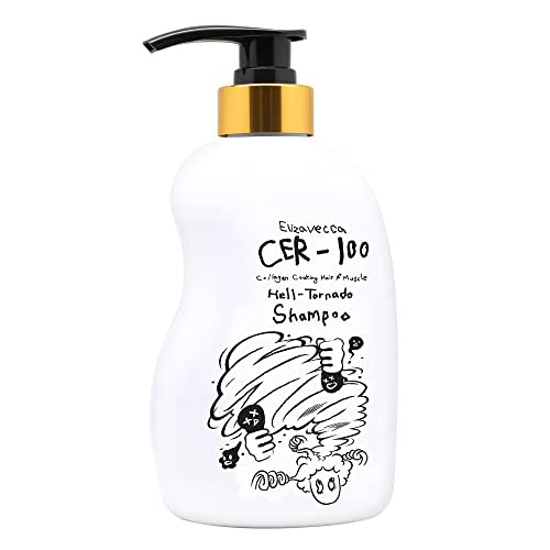 Elizavecca CER100 Collagen Coating Hair A Muscle HellTornado Shampoo 500ml169 floz Hair Shampoo Especially for Oily hair