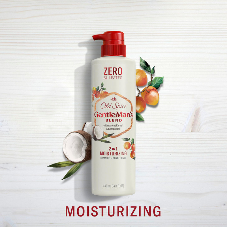 Old Spice Gentlemans Blend with Apricot Kernel Coconut Oil 2in1 Moisturizing Shampoo and Conditioner 148 fl oz