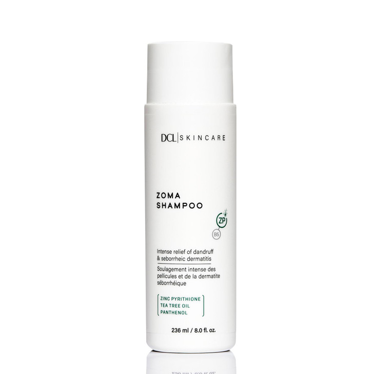 DCL Skincare Zoma Dandruff Control Shampoo with Zinc Pyrithione for Dry FlakeProne Scalp 8 fl oz