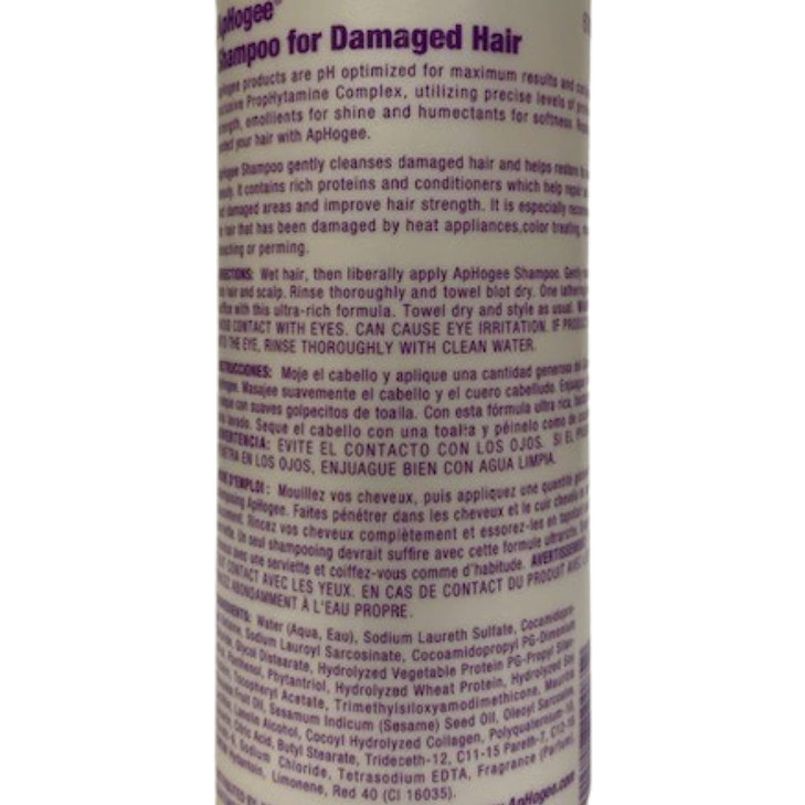 ApHogee Shampoo for Damaged Hair 16oz Pack of 2