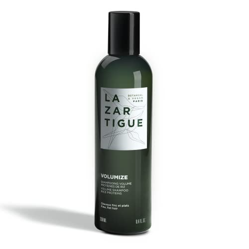 Lazartigue Volumize Shampoo Rice Proteins Adds Body Shine to Fine Hair Vegan Sulfate Silicone Free 84 Fl Oz