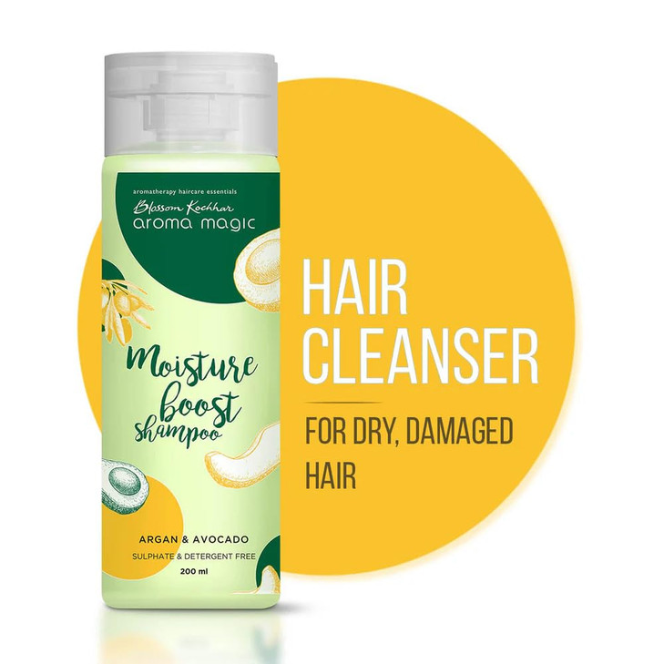 Aroma Magic Moisture Shampoo with Argan Avocado SulphateFree Shampoo for Dry Hair Deeply Moisturizes Strengthens Enhance