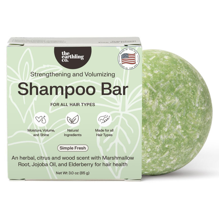 The Earthling Co Shampoo Bar Promote Hair Growth Strengthen Volumize All Hair Types Paraben Sulfate Free formula with Na
