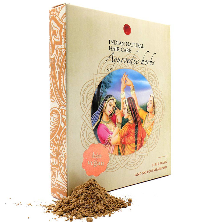 Ayurvedic Herbs Powder Hair Mask Gentle Shampoo Fresh and Pure Organic 7 ounce Indian Natural Hair Care