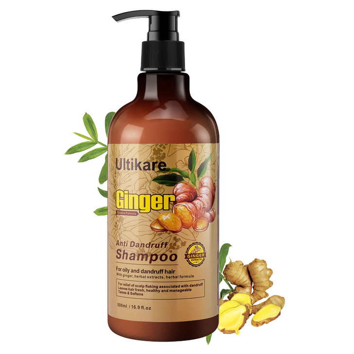 Ultikare Ginger Shampoo for Dandruff Hair AntiDandruff Treatment Itchy Dry Scalp Care Shampoo Ginger Extract Oil Strengt