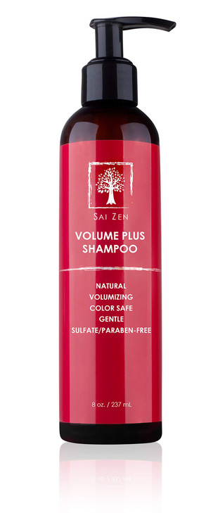 Sai Zen Volume Plus Shampoo AntiThinning and Volumizing Formula Made in USA Sulfate and Paraben Free All Hair Types 8 oz