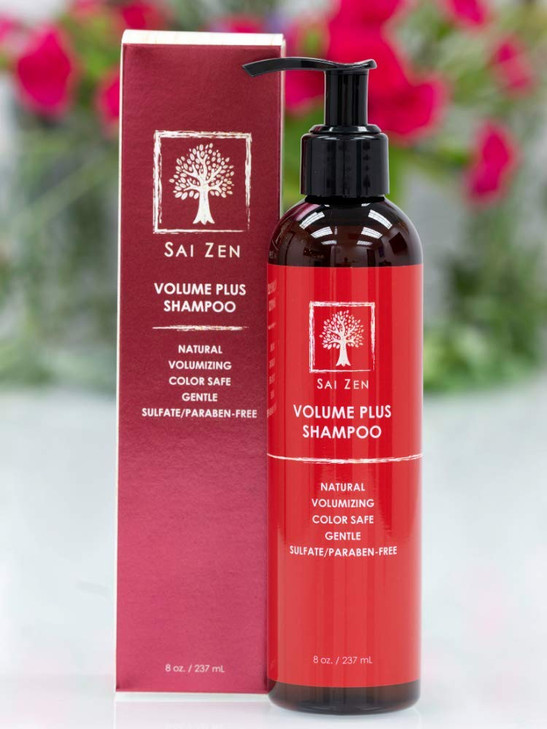Sai Zen Volume Plus Shampoo AntiThinning and Volumizing Formula Made in USA Sulfate and Paraben Free All Hair Types 8 oz