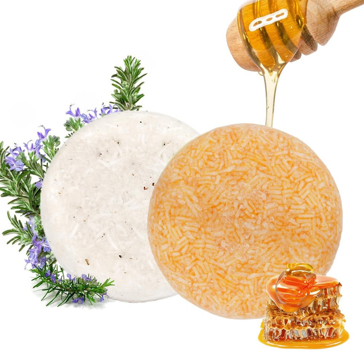 100 Natural Shampoo Bar for Hair 2 Pieces Solid Shampoo Soap for Treated Dry Damaged Hair Vegetarian Plant Essence Helps