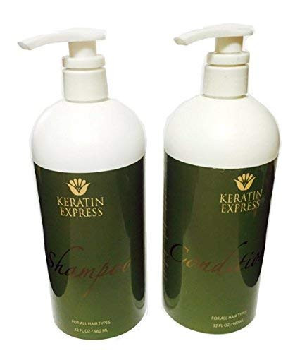 Keratin Express Sulfate Free Shampoo Ultra Hydrating Conditioner Set of 2 32 fl oz