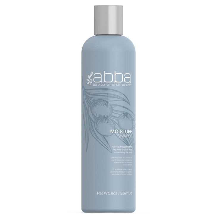ABBA Moisture Shampoo Olive Peppermint Oil 8 Fl Oz