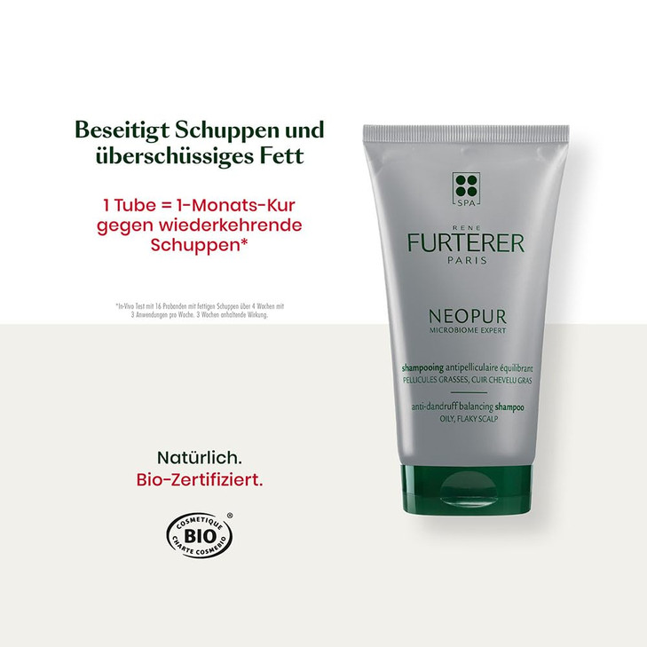 Rene Furterer NEOPUR Scalp Balancing Shampoo For Oily Scalps Prone to Loose Dandruff With Wild Ginger Celery Seed Dermat
