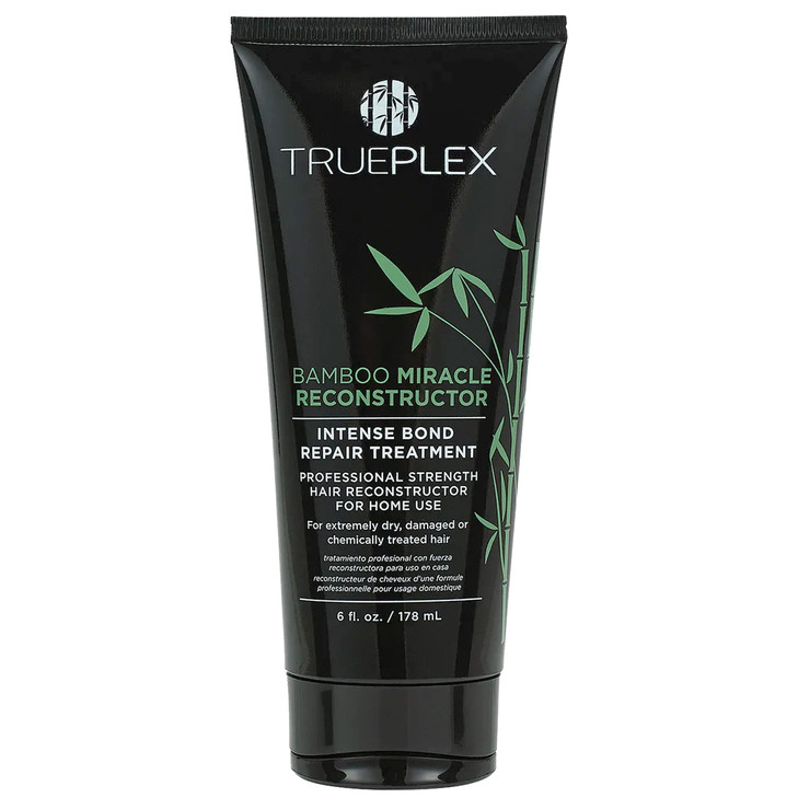 Trueplex KERATHERAPY Bamboo Miracle Reconstructor Bond Repair Treatment 6 oz 178 ml Vegan Thermal Protection Hair Streng