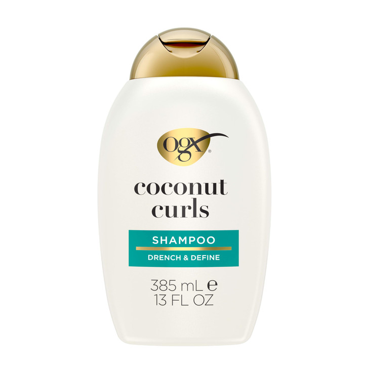 OGX Quenching Coconut CurlDefining Shampoo Hydrating Nourishing Curly Hair Shampoo with Coconut Oil Citrus Oil Honey Par