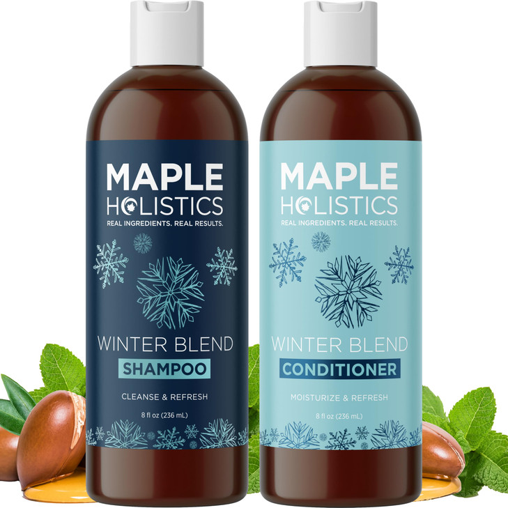 Sulfate Free Hard Water Shampoo and Conditioner Hard Water Hair Treatments of Product and Minerals with Five Mint Essent
