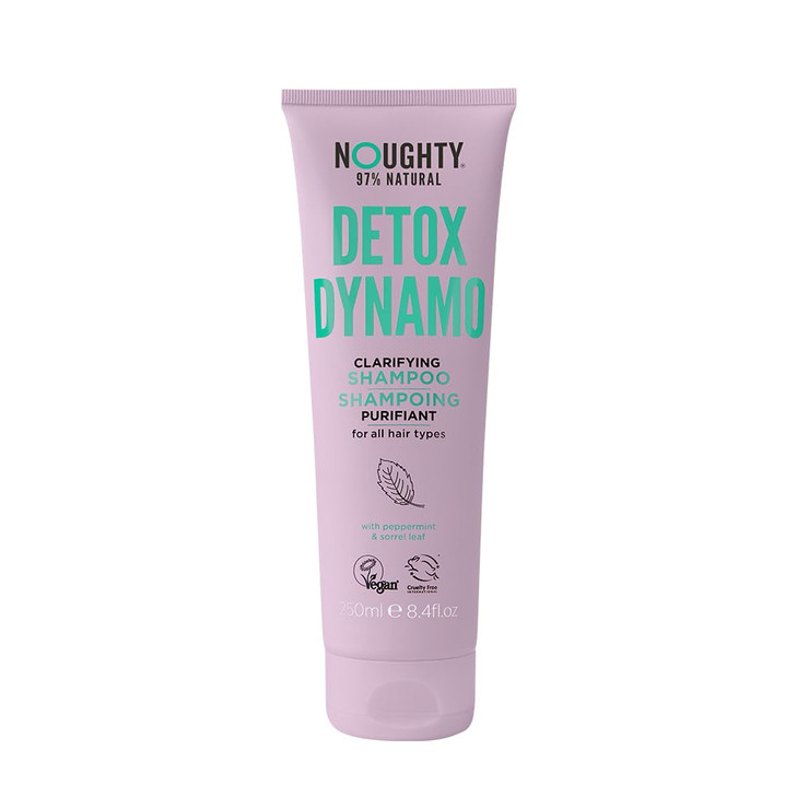 Noughty 97 Natural Detox Dynamo Clarifying Shampoo to Refresh Hair and Remove Residue Suitable for Every Day Use with Pe
