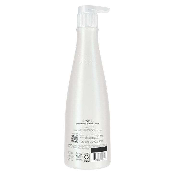 Nexxus Clean and Pure Clarifying Shampoo With ProteinFusion For Nourished Hair ParabenFree 135 oz