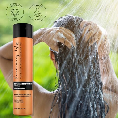 Sunny Isle Jamaican Black Castor Oil Extreme Hydrating Shampoo Orange 10 Fl Oz Packaging May Vary