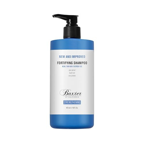 Baxter of California Mens Daily Fortifying Shampoo for All Hair Types Cleanses and Strengthens Fresh Mint Scent16 oz