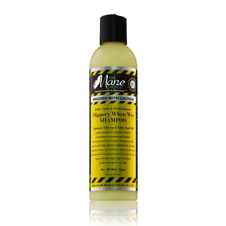 THE MANE CHOICE Proceed With Caution Killer Curls Brutal Bounce Slippery When Wet Shampoo 8 fl oz