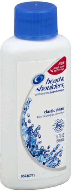 Head Shoulders Classic Clean Dandruff Shampoo Travel Size 17z 4 Pack