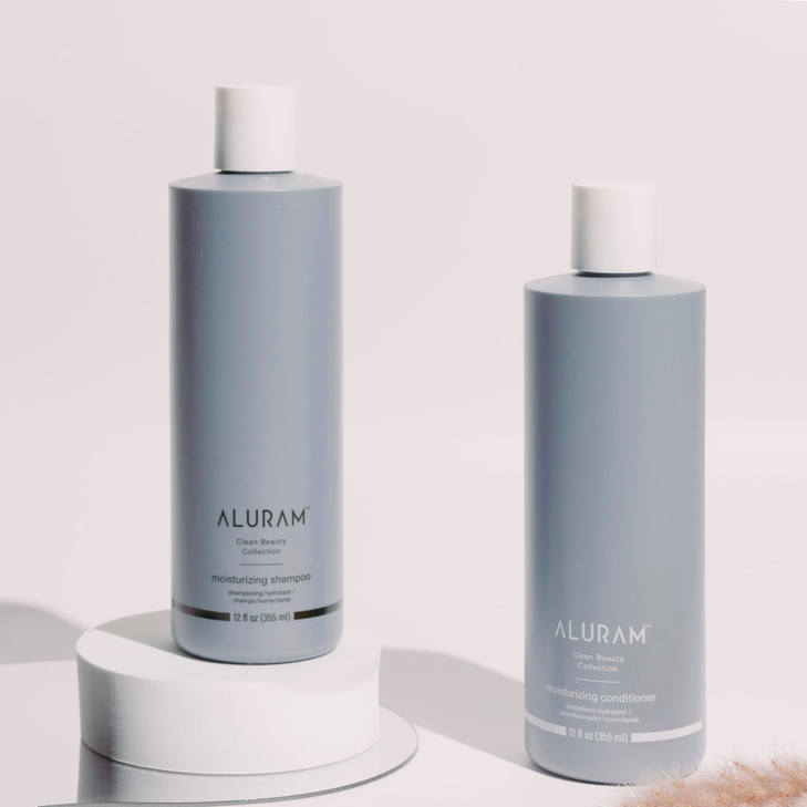 ALURAM Coconut Water Moisturizing Shampoo for Men and Women Clean Hydration and Shine for Medium to Coarse Textured Hair