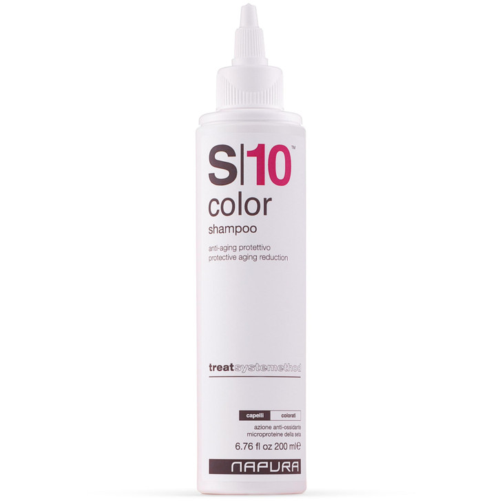 NAPURA S10 Sulfate Free Salon Shampoo for Color Treated Hair 676 oz Enhances Shine Volume with Silk Proteins and Red Cur