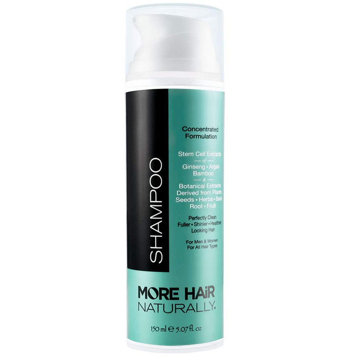 More Hair Naturally TRIPLE STEM CELL SHAMPOO State Of The Art Hair Improvement For Extra volume Fullness and Improved Sc
