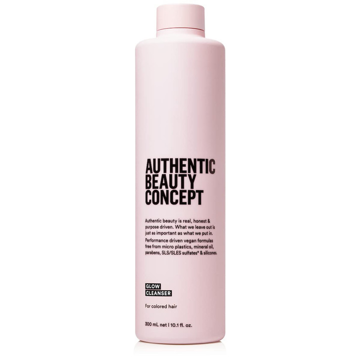 Authentic Beauty Concept Glow Cleanser Cleansing Shampoo for Color Treated Hair ColorPreserving Moisturizes Colored Hair