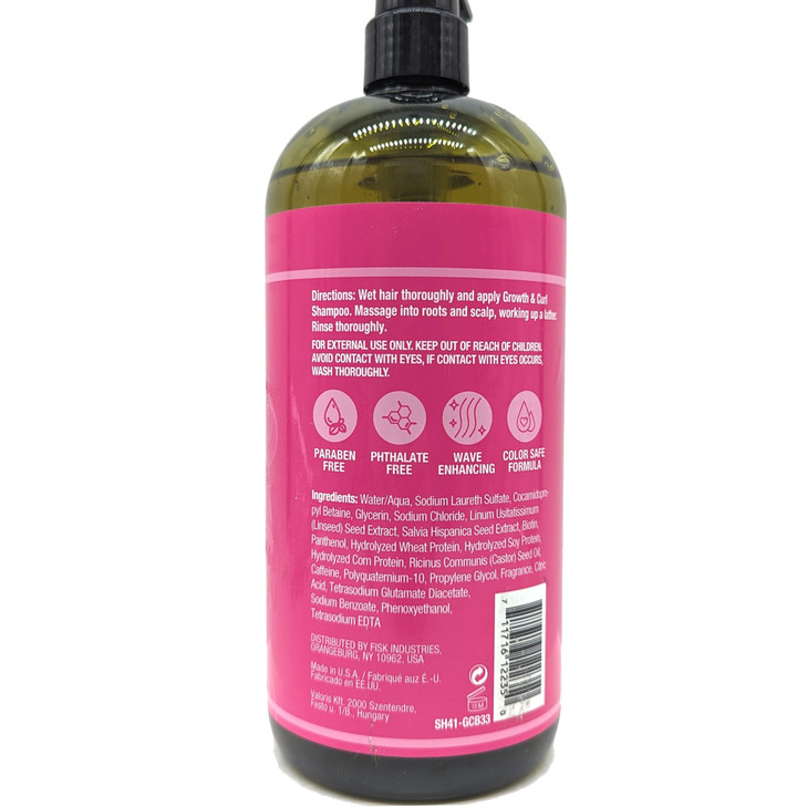 Difeel Growth and Curl Biotin Shampoo 338 oz Curly Hair Shampoo for Hair Growth Natural Curl Shampoo