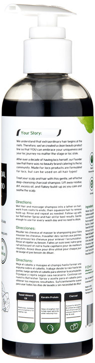 Made For Locs Black Charcoal ShampooRemoves Locs Buildup No Need To Dilute 8 oz
