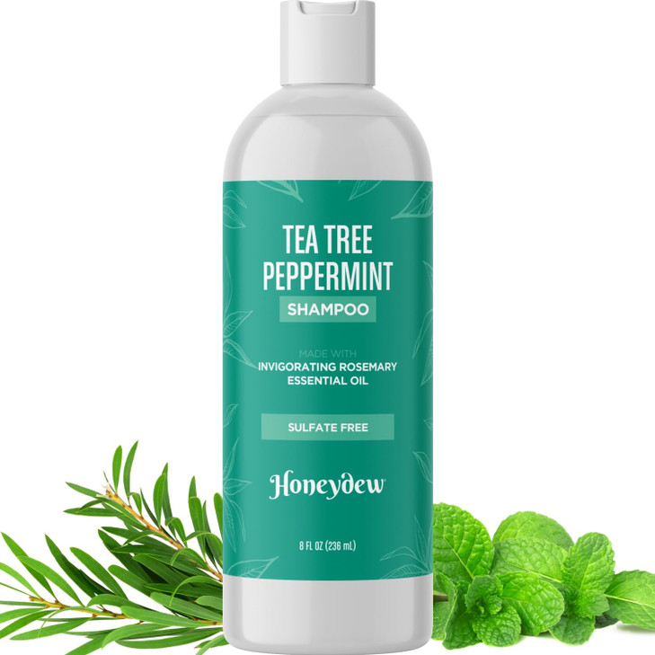 Invigorating Tea Tree Mint Shampoo Rosemary Mint Shampoo for Oily Hair with Tea Tree Oil for Hair Aromatherapy Clarifyin