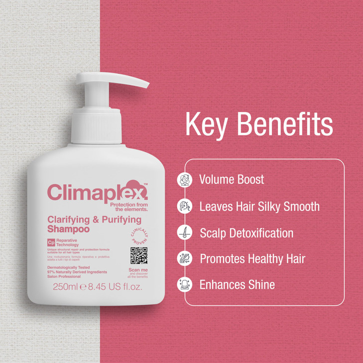Climaplex Clarifying and Purifying Shampoo Refreshing and Soothing Properties Perfect for Deeply Cleansing and Detoxifyi