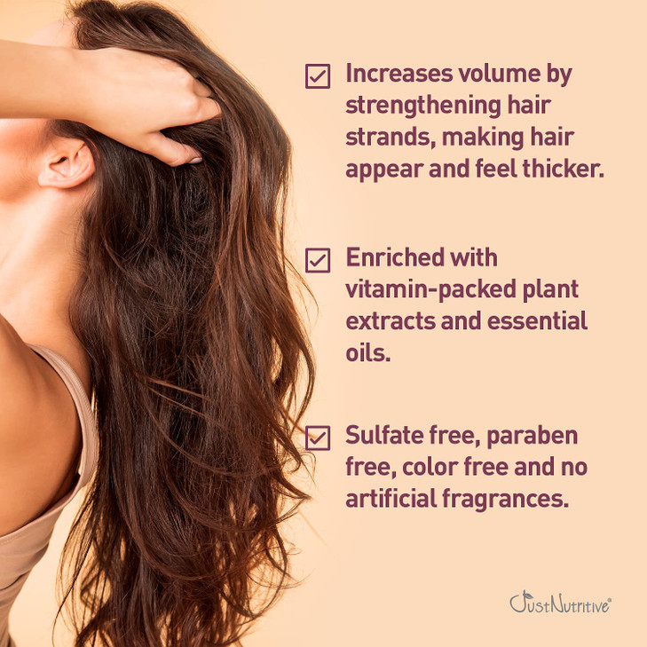 Grow New Hair Shampoo Healthy Hair Growth Natural Shampoo For Both Men And Women Hair Care Hair Growth Just Nutritive 16