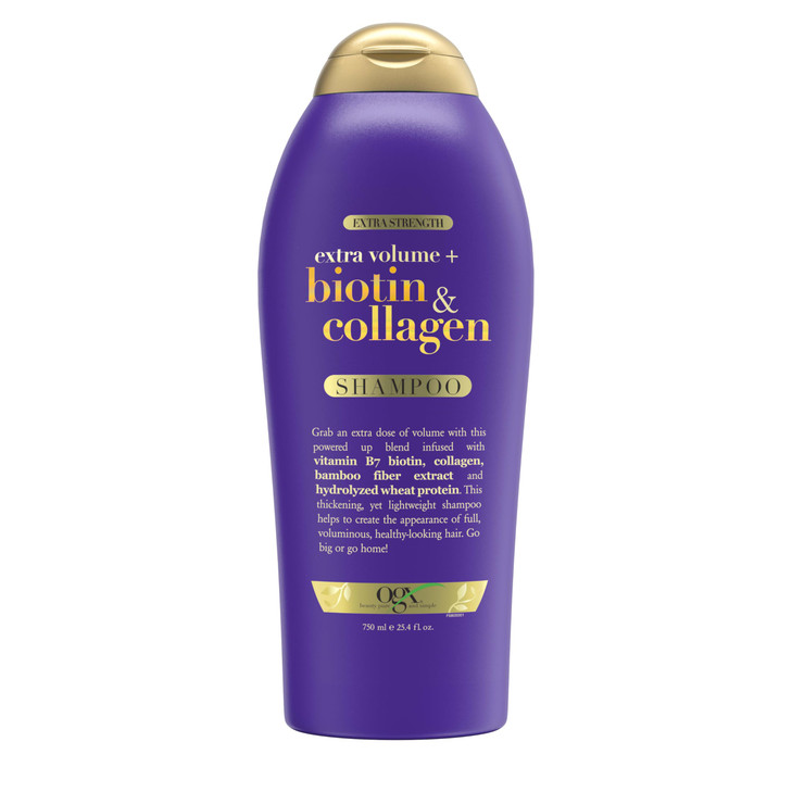 OGX Biotin Collagen Extra Strength Volumizing Shampoo for Thicker Fuller Hair 254 fl oz