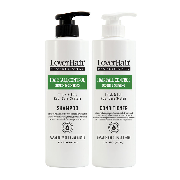 Combo LoverHair Professional Hair Fall Control Shampoo Conditioner 600ml 203 floz