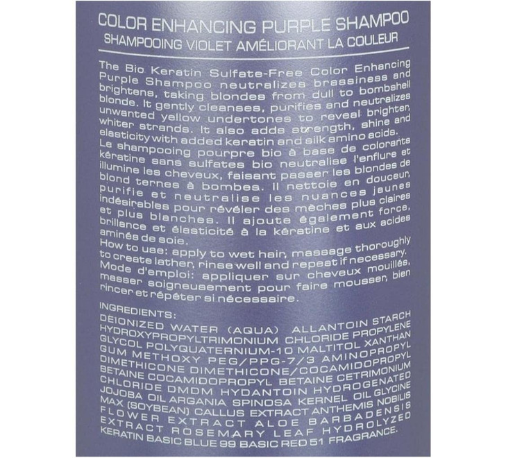 color enhancing purple shampoo