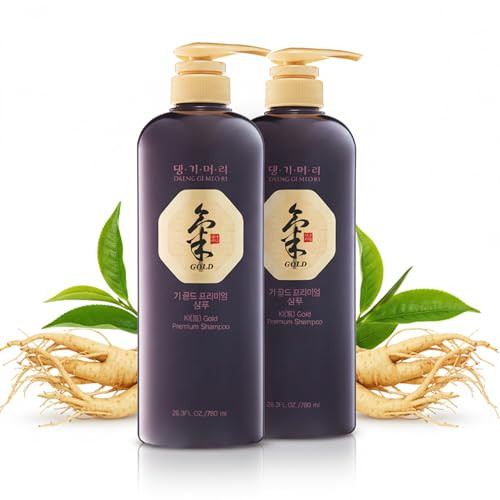 Daeng Gi Meo Ri Ki Gold Premium Shampoo 2 Set Promotes Elastic Hair Prevents Hair Loss Eliminates Dandruff 780ml