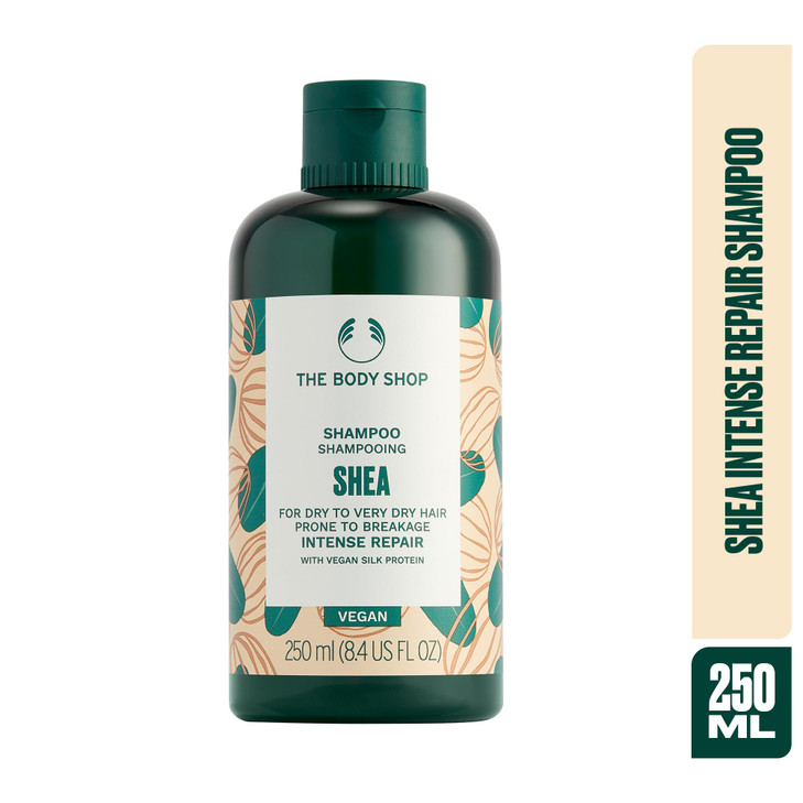 The Body Shop Shea Intense Repair Shampoo Intense Repair For Dry Hair With Vegan Silk Protein Vegan 84 Fl Oz